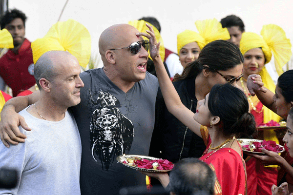 Photo : Vin Diesel welcomed in India with 