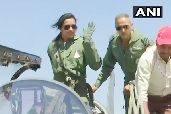 PICS: PV Sindhu flies in HAL\