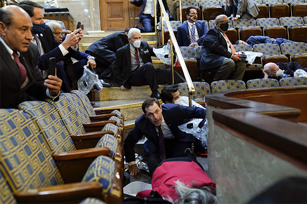 Photos: Chaos in Washington as Trump supporters storm US Senate