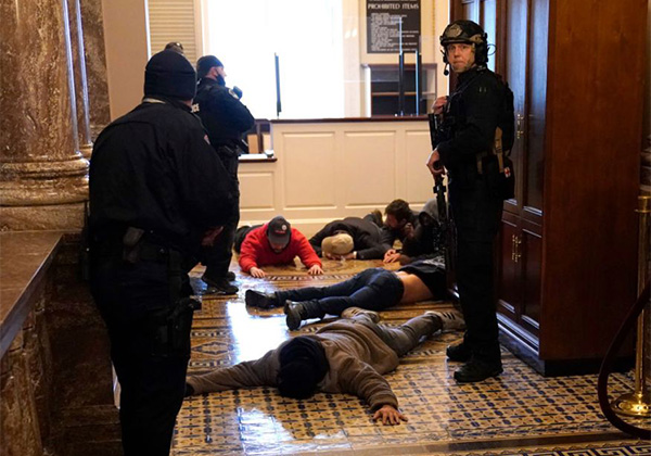 Photos: Chaos in Washington as Trump supporters storm US Senate