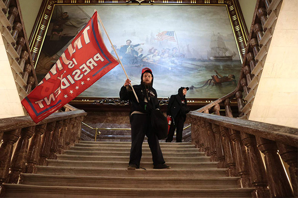 Photos: Chaos in Washington as Trump supporters storm US Senate
