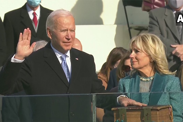 Joe Biden inaugurated as America