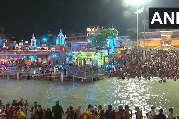 Haridwar Kumbh Mela 2021: Over 2 million pilgrims take holy dip; social distancing goes for a toss (PICS)