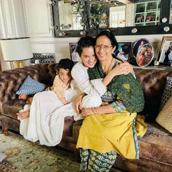PHOTOS: Kangana Ranaut spends time with family after recovering from Covid