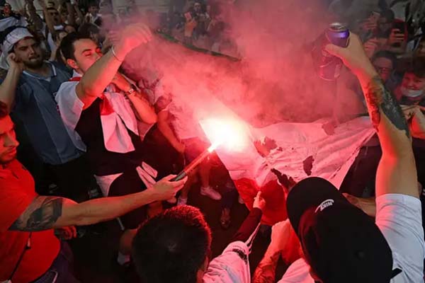 Wembley chaos: How England fans indulged in racism and violence after Euro 2020 final loss (PHOTOS)