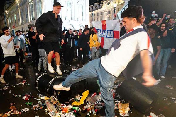 Wembley chaos: How England fans indulged in racism and violence after Euro 2020 final loss (PHOTOS)