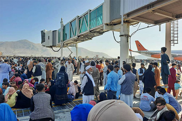 Heartbreaking images from Kabul Airport as desperate residents try to escape Taliban rule in Afghanistan