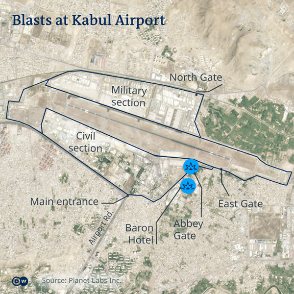 Suicide blasts rock Kabul airport, at least 60 dead (PHOTOS)