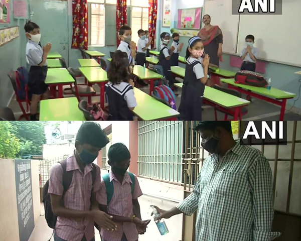 In pics: Schools reopen in India, students back in classes in many states after months