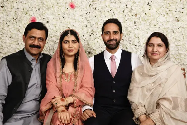 See pics: Nobel laureate Malala Yousafzai weds PCB official