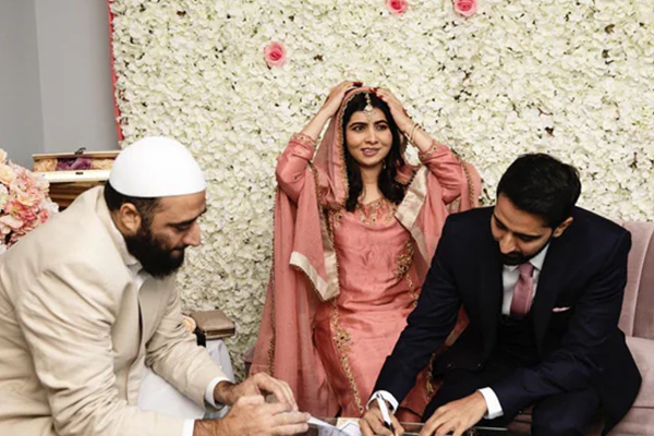 See pics: Nobel laureate Malala Yousafzai weds PCB official