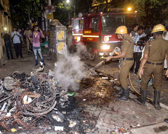 Kolkata: Clashes broke out during BJP President Amit Shah