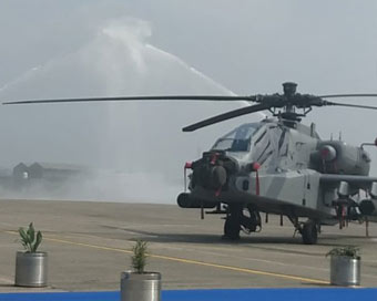 Eight Apache choppers inducted into IAF at Pathankot