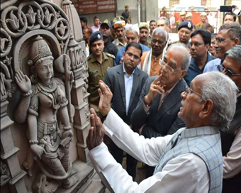 Nripendra Mishra reaches Ayodhya, visits Hanumangarh