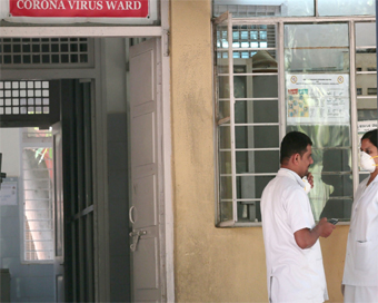 Bengaluru: Coronavirus (2019-nCoV) ward and help desks have been set up for the people who have returned from China are under observation and some are getting checked by the doctors at Rajiv Gandhi Institute of Chest Disease, in Bengaluru on Jan 31, 