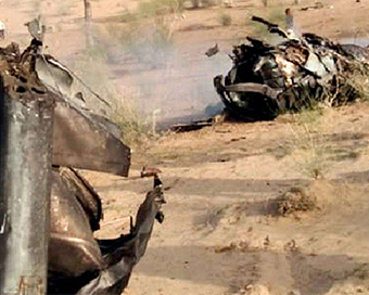 IAF MiG-21 crashes in Barmer, pilot ejects safely