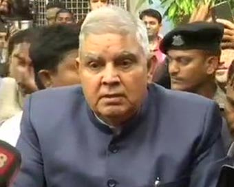 West Bengal Governor Jagdeep Dhankhar