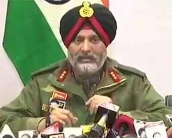 Lt Gen K.S. Dhillon of the 15 Corps Commander