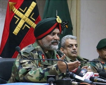 Chinar Corps Commander Lieutenant General K.J.S. Dhillon (file photo)