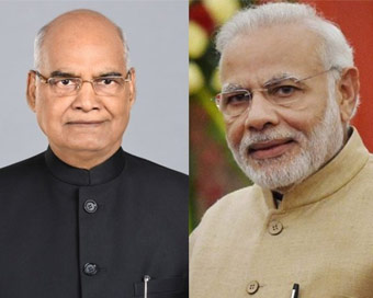 Kovind, Modi greet nation on New Year (File photo)