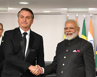 Brazilian President Jair Bolsonaro with Prime Minister Narendra Modi (file photo)