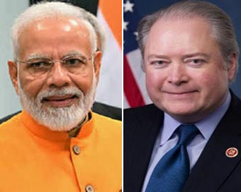 Prime Minister Narendra Modi, US Congressman George Holding (file photo)