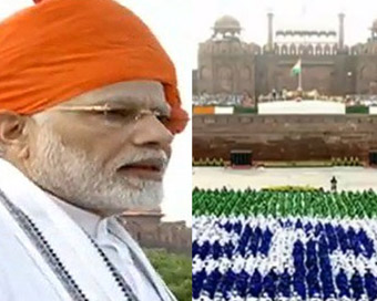 Modi showcases economic achievements in I-Day address 