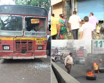 Stray violence hits Mumbai amid Maratha shutdown