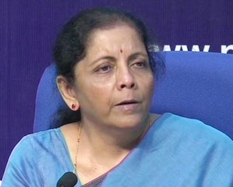 Finance Minister Nirmala Sitharaman 