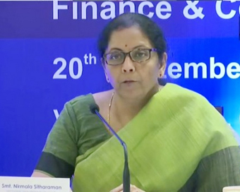 Finance Minister Nirmala Sitharaman