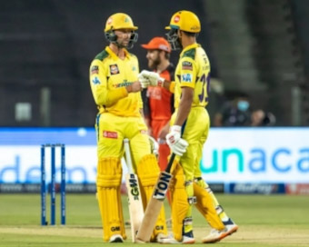 CSK vs SRH: Gaikwad, Conway fifties set up Chennai