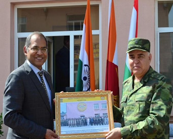 Indian envoy hands over 50-bed friendship hospital to Deputy Defence Minister of Tajikistan