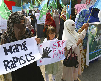 Protests in Pakistan after woman brutually raped in front of her own kids