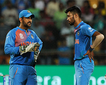 MS Dhoni and Hardik Pandya