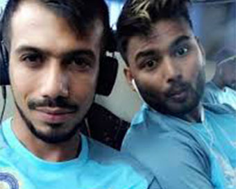 Yuzvendra Chahal and Rishabh Pant (file photo)