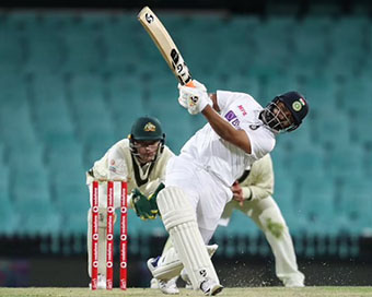 Rishabh Pant during wrm-up game vs AUS A