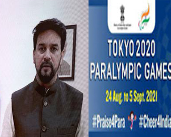Biggest-ever Indian Paralympic contingent given virtual send-off by Anurag Thakur