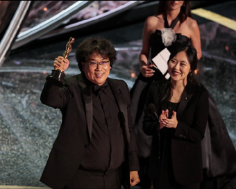 Bong Joon-Ho with Academy Award