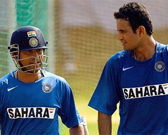 Sachin Tendulkar and Irfan Pathan (file pic)