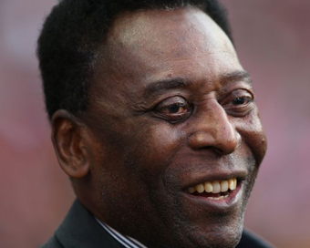 Brazilian footbal legend Pele (file photo)