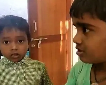 Class 3 Andhra student files police complaint against friend for stealing pencils, video goes viral                  