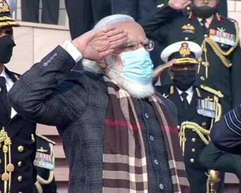 Modi pays tribute to soldiers