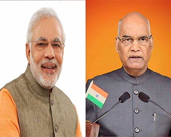  Prime Minister Narendra Modi and Presiden Ram Nath Kovind