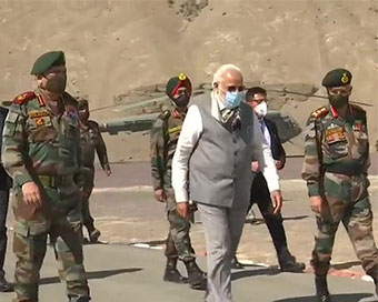 PM Modi visits Ladakh