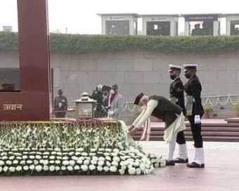 PM Modi pays tribute to fallen heroes at National War Memorial