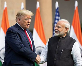Donald Trump with PM Modi (file photo)