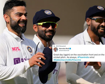 4th Test: PM Modi, Ganguly, Tendulkar take to Twitter to hail Team India