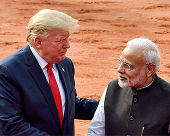 US President Donald Trump with PM Narendra Modi (file photo)