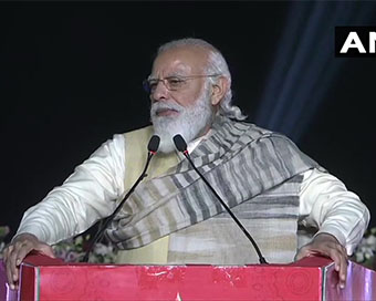 PM Modi addressing in Varanasi