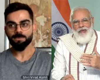 PM Modi interacts with Virat Kohli on first anniversary of 